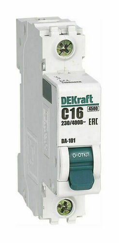 Автоматический выключатель DEKraft ВА-101 1P 8А (B) 4.5кА, 11147DEK
