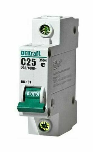 Автоматический выключатель DEKraft ВА-101 1P 25А (B) 4.5кА, 11008DEK