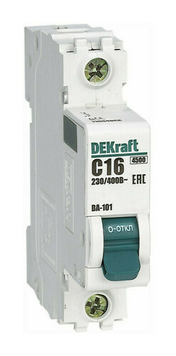 Автоматический выключатель DEKraft ВА-101 1P 5А (B) 4.5кА, 11146DEK
