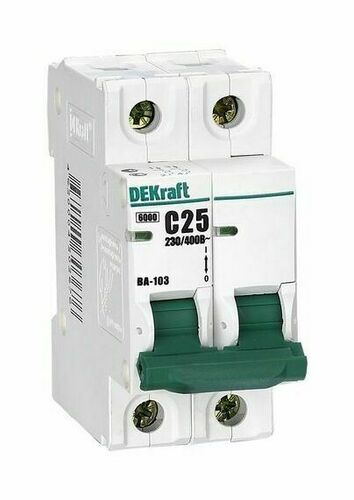 Автоматический выключатель DEKraft ВА-103 2P 6А (B) 6кА, 12022DEK